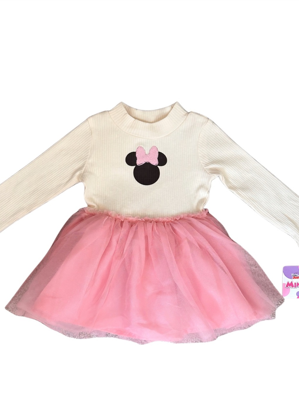 Disney Cream and Pink Minnie Tulle Dress
